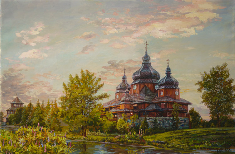 Дивный храм у реки
