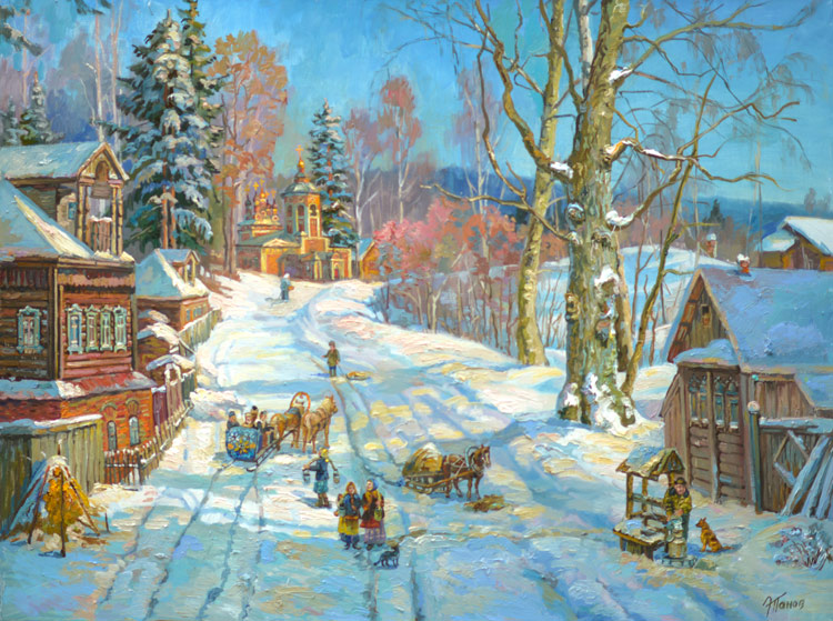 Деревенская зима