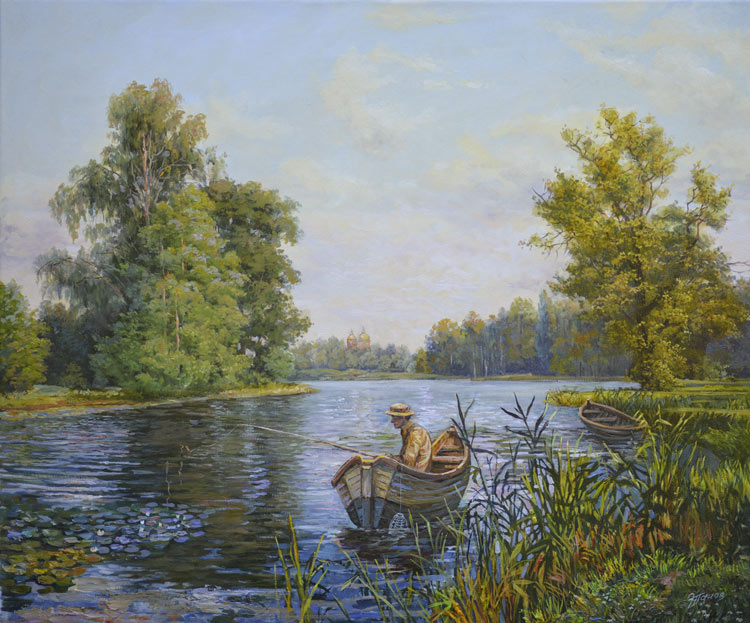 На рыбалке