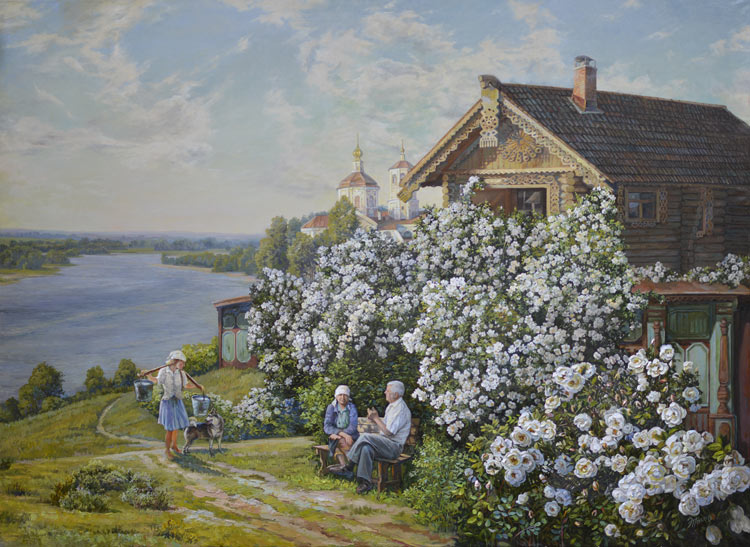 Дикие розы. Берег Волги