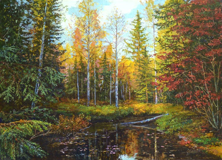 Лесное озеро