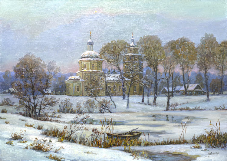 Заснеженная деревня
