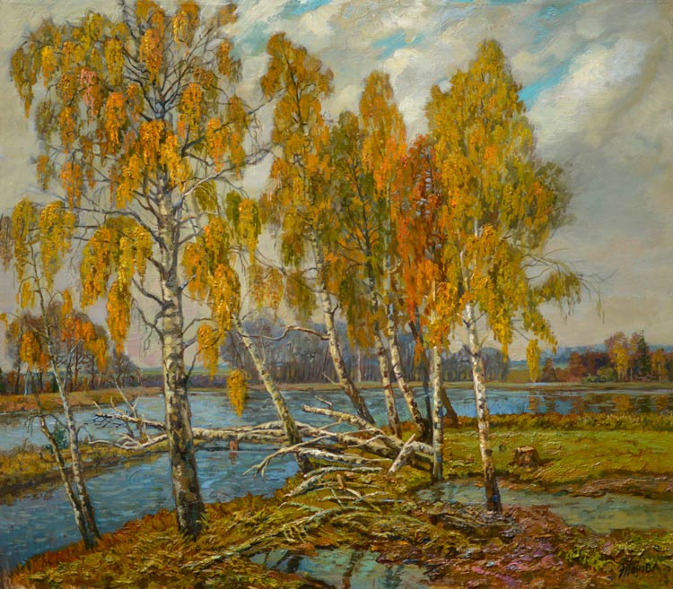 Золотые березки