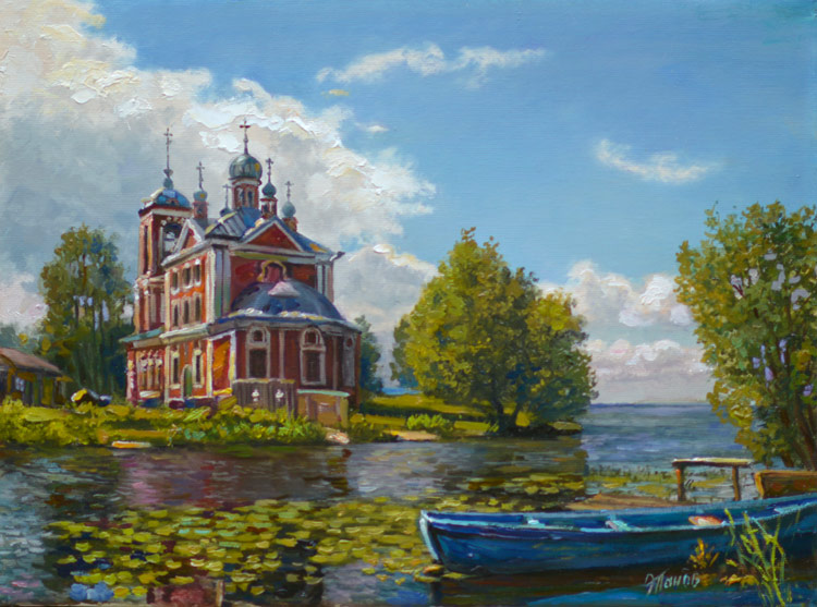 Речка у храма